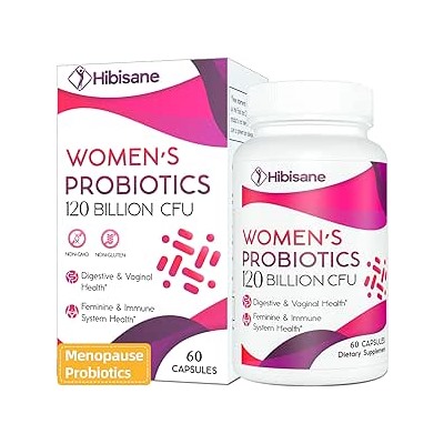 120 Billion CFU Probiotic - Menopause Support Probiotics for Women, 13-in-1 Natural Relief for Menopause, Weight, Hot Flashes, Night Sweats, Mood Swings, Hormone Balance, Immune Health - 60 Caps