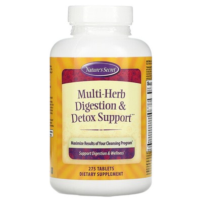Nature's Secret Multi-Herb Digestion & Detox Support, 275 Tablets