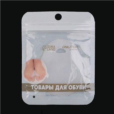 Корректоры-разделители для пальцев ног, с накладкой на косточку большого пальца, силиконовые, 7 × 6 см, пара, цвет белый