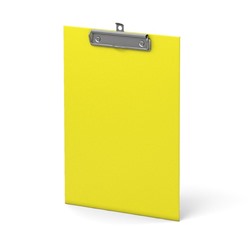 Планшет с зажимом А4, 2 мм, ErichKrause Neon, ламинированный картон, желтый¶