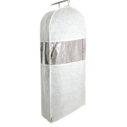 Чехол для одежды «Санторини» двойной, длинный, 130х60х20 см, цвет белый