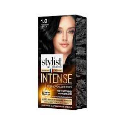 ФК /GB-8400/ Крем-краска Stylist Color Pro INTENSE тон 1.0 Глубокий черный (118мл).17