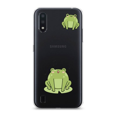 Силиконовый чехол Музыкальная жабка на Samsung Galaxy A01