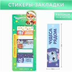 Стикеры-закладки «Чудеса рядом», 9 шт, 30 л