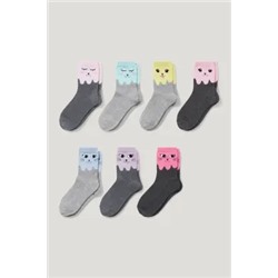 Multipack of 7 - animals - socks with motif