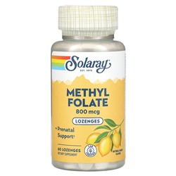 Solaray Метилфолат, Лимон - 800 мкг - 60 леденцов - Solaray