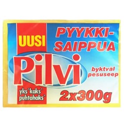 Финское мыло, натуральное хозяйственное "Pilvi" 2 шт х 300 гр