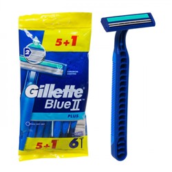 Одноразовые станки GILLETTE BLUE 2 PLUS (6шт)