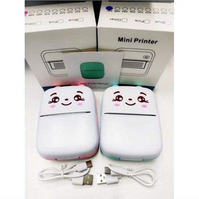 Детская портативная Мини-Камера Принтер Mini Printer Manuai мгновенная печать