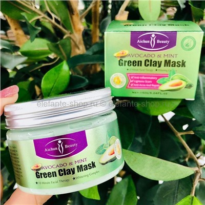 Очищающая маска для лица Aichun Beauty Green Clay Mask, 150 гр