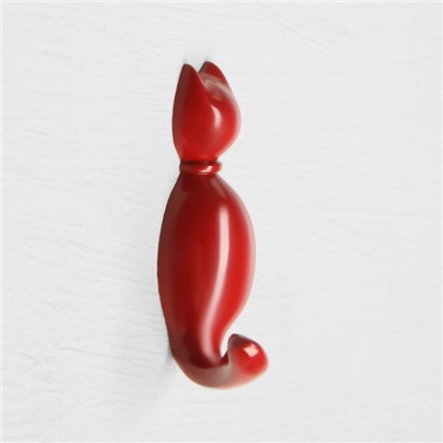 Крючок мебельный CAPPIO CKO008 CAT, однорожковый, красный