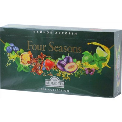 AHMAD TEA. Чайное ассорти Four Seasons карт.пачка, 90 пак.