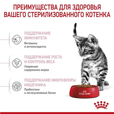 Сухой корм RC Kitten Sterilised для стерилизованных котят, 2 кг