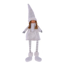 Мягкая игрушка "Девочка в белом" висящие ножки