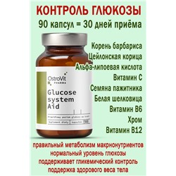 OstroVit Pharma Glucose System Aid 90 caps - КОНТРОЛЬ ГЛЮКОЗЫ