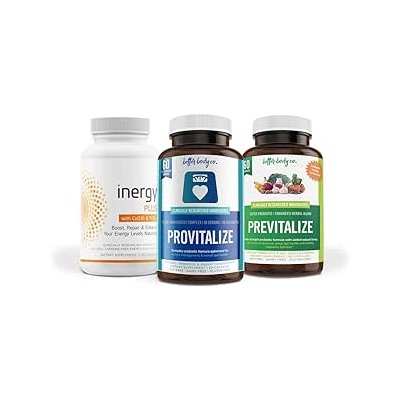 Menokit Bundle | Provitalize, Previtalize and inergyPLUS Bundle - Natural Menopause Probiotic and Prebiotic with a Boost of Energy