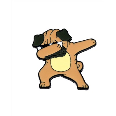 Металлический значок "Dog dab"