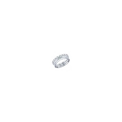 93080002, Наборное кольцо из серебра с фианитами, 94011706