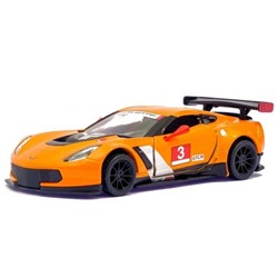 Kinsmart. Модель арт.КТ5397/4 "Corvette C7. R Race Car 2016" 1:36 (оранжевая) инерц.