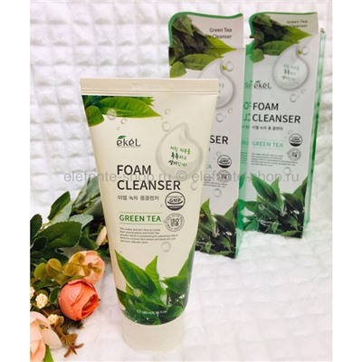 Пенка с экстрактом зеленого чая EKEL Green Tea Foam Cleanser 180ml (125)