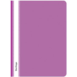 Папка-скоросшиватель пластик. А4, 180мкм, фиолетовая с прозр. верхом ASp_04107