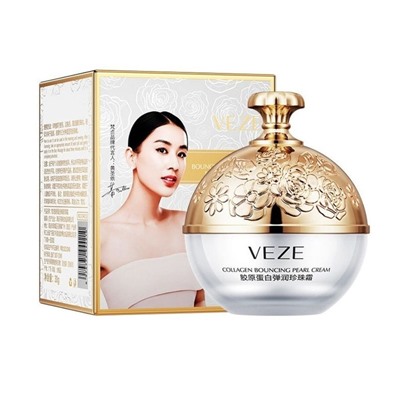 Коллагеновый увлажняющий антивозрастной крем для лица в шариках Veze Collagen Bouncing Pearl Cream, 30 гр.