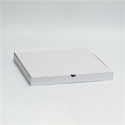 Коробка для пиццы, белая, 41 х 41 х 4 см