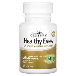 21st Century Healthy Eyes, Extra With Lutein, Zinc & Vitamin B, 36 Tablets