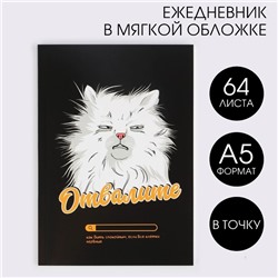 Ежедневник в точку «Кот» А5, 64 листа