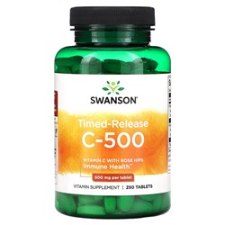 Swanson Витамин C с шиповником - 500 мг - 250 таблеток - Swanson