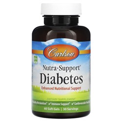 Carlson Nutra-Support диабет, 60 мягких таблеток