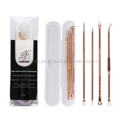 Набор инструментов для чистки лица Lanbena Rose Gold Double Head Needle