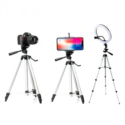 Штатив Tripod 330A, 0.35 - 1.34 м, резьба 1/4, серебристый