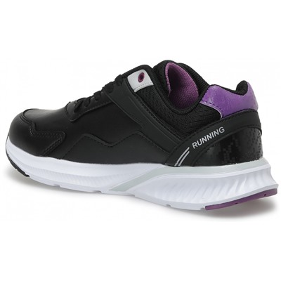 Кроссовки женские Woman BLACK RUNNING VOLVES PU W 2PR, Kinetix