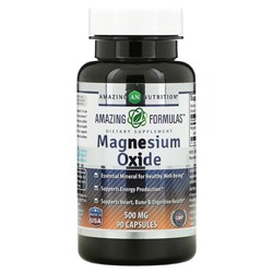 Amazing Nutrition Оксид магния, 500 мг, 90 капсул