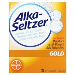 Alka-Seltzer Gold - 36 шипучих таблеток - Alka-Seltzer