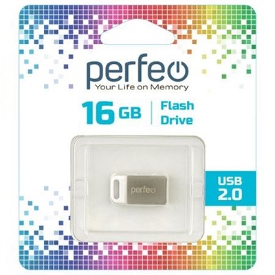 16Gb Perfeo M05 Metal Series USB 2.0 (PF-M05MS016)