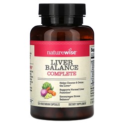 NatureWise Liver Balance Complete, 120 вегетарианских капсул