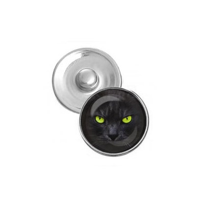 NSK064 Кнопка 18,5мм Чёрный кот