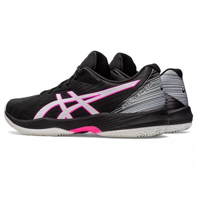 Кроссовки мужские SOLUTION SWIFT FF CLAY BLACK/HOT PINK, Asics