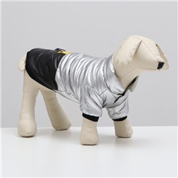 Куртка для собак "Космонавт", размер 10, чёрно-золотая (ДС 25, ОШ 30, ОГ 38 см) 9078285
