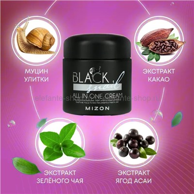 Крем для лица MIZON Black Snail All In One Cream 75ml (51)