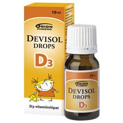 Капли с витамином D3 для детей на масляном растворе DeviSol Drops 10 мл