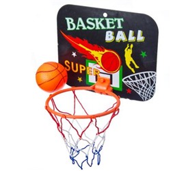 Набор для баскетбола детский (корзина 23х18см, 2 мяча), SILAPRO пластик, ПВХ