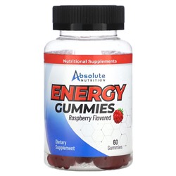 Absolute Nutrition Energy Gummies, малина, 60 жевательных конфет