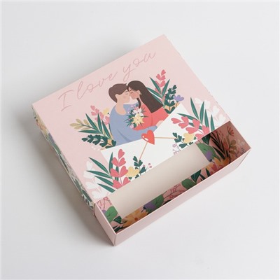 Коробка складная «Любовь», 20 × 15 × 8 см