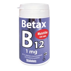 VB Betax B12 1мг помощь памяти 220 таблеток