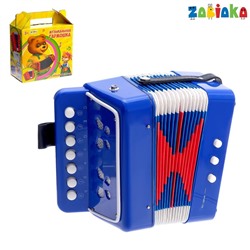 Музыкальная игрушка «Гармонь», цвет синий, уценка