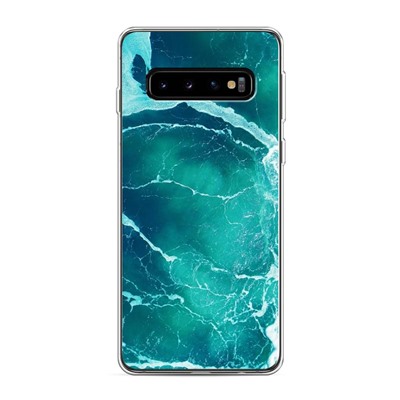 Силиконовый чехол Изумрудный океан на Samsung Galaxy S10