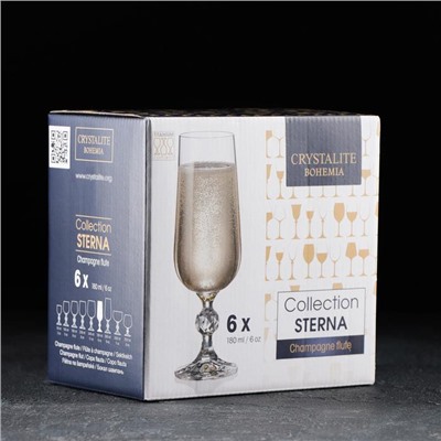 Набор бокалов для шампанского Sterna, 180 мл, 6 шт